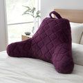 Catherine Lansfield Cosy Diamond Faux Fur High Back Cuddle Cushion Back