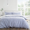 Bianca Shadow Leaves 100% Cotton 200 Thread Count Reversible Duvet Cover Set