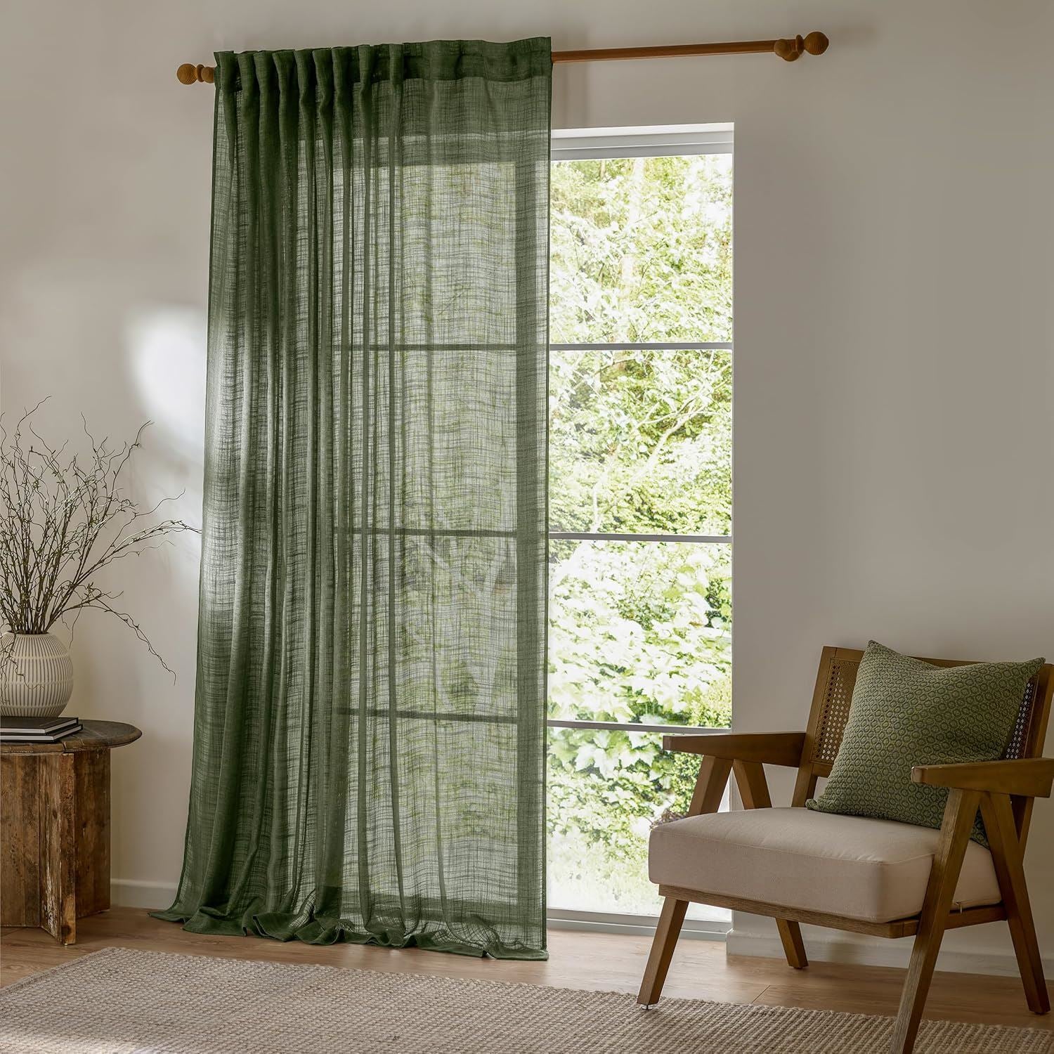 Yard Cirrus Woven Sheer Tab Top Voile Curtain Panel