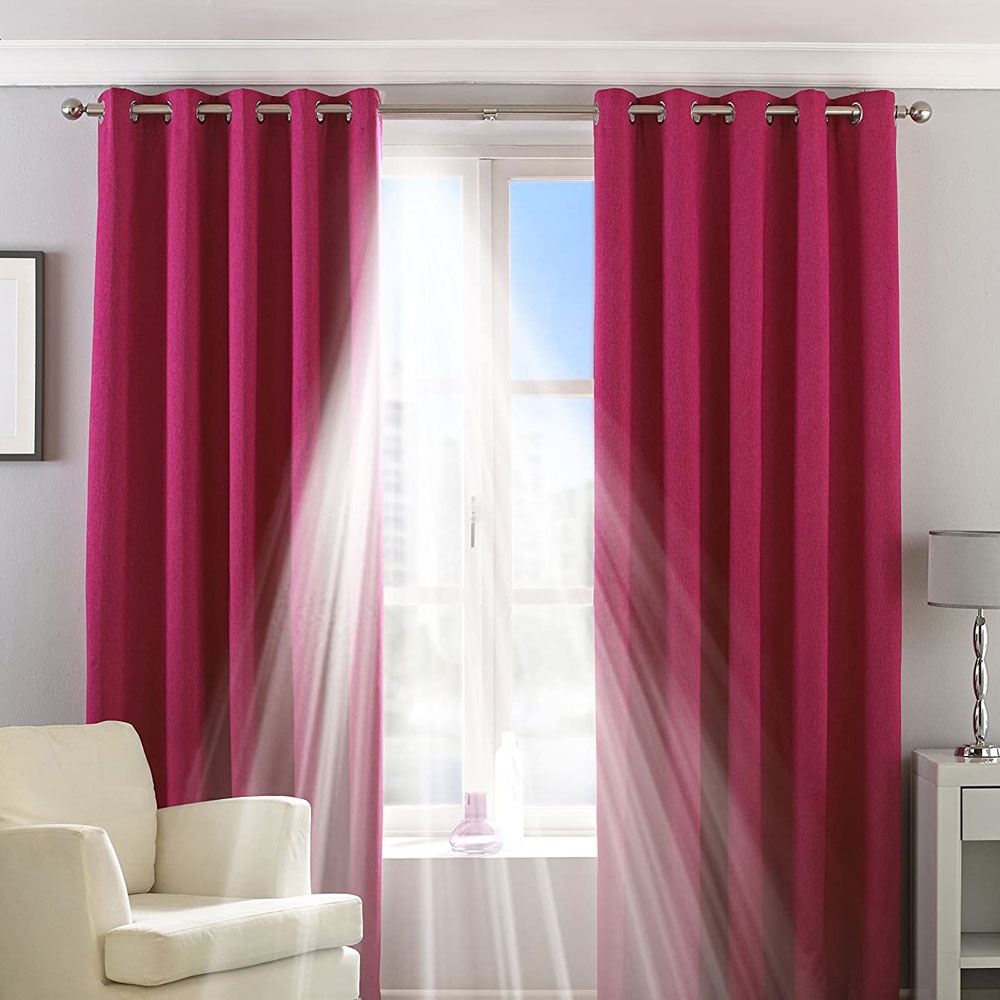 Riva Home Eclipse Plain Thermal Blackout Eyelet Lined Curtains