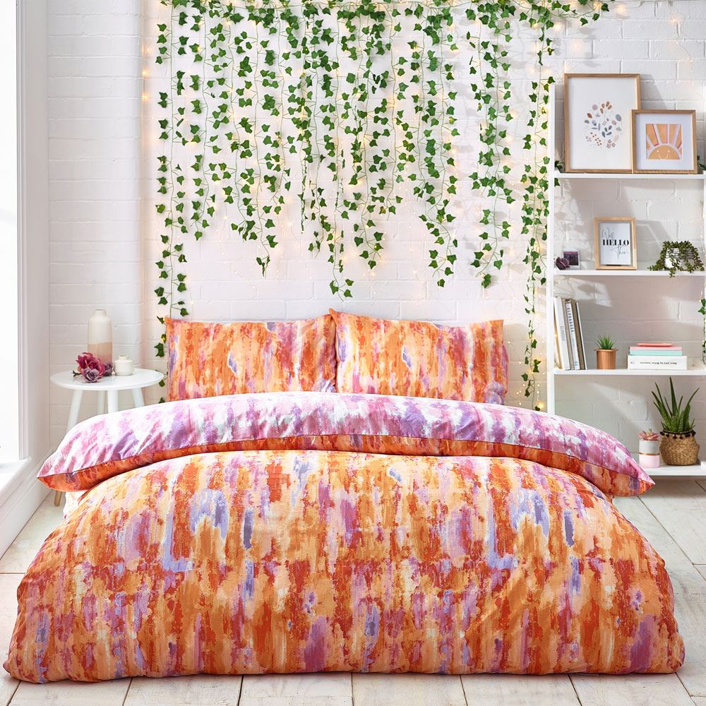 Furn Style Lab Tie Dye Vibrant Print Reversible Duvet Cover Set