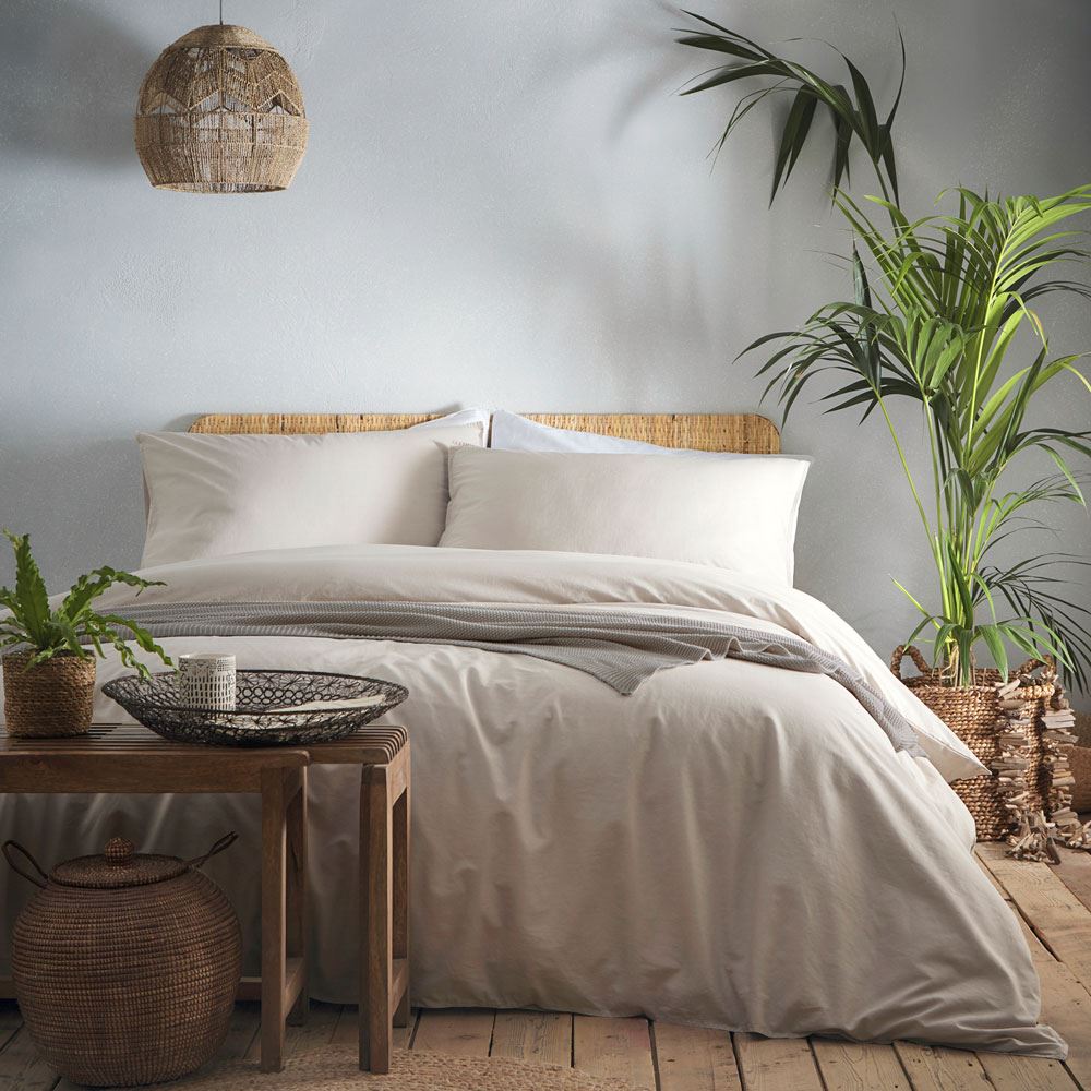 Appletree Cassia 180 Thread Count 100% Cotton Percale Duvet Cover Set