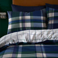 Catherine Lansfield Brushed Tartan Check Reversible Standard Pillow Cases