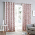 Catherine Lansfield Aztec Lined Eyelet Curtains