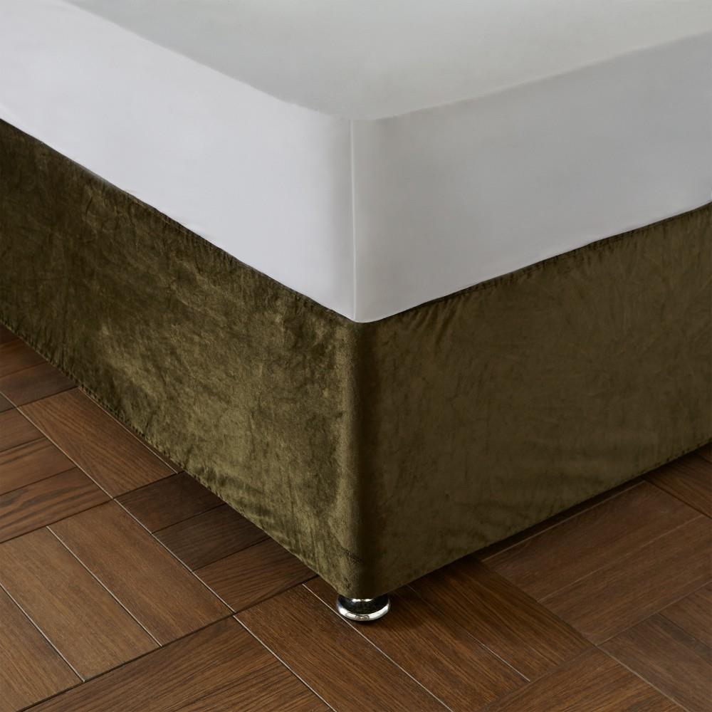 Catherine Lansfield Kingsley Matt Velvet Divan Base Wrap
