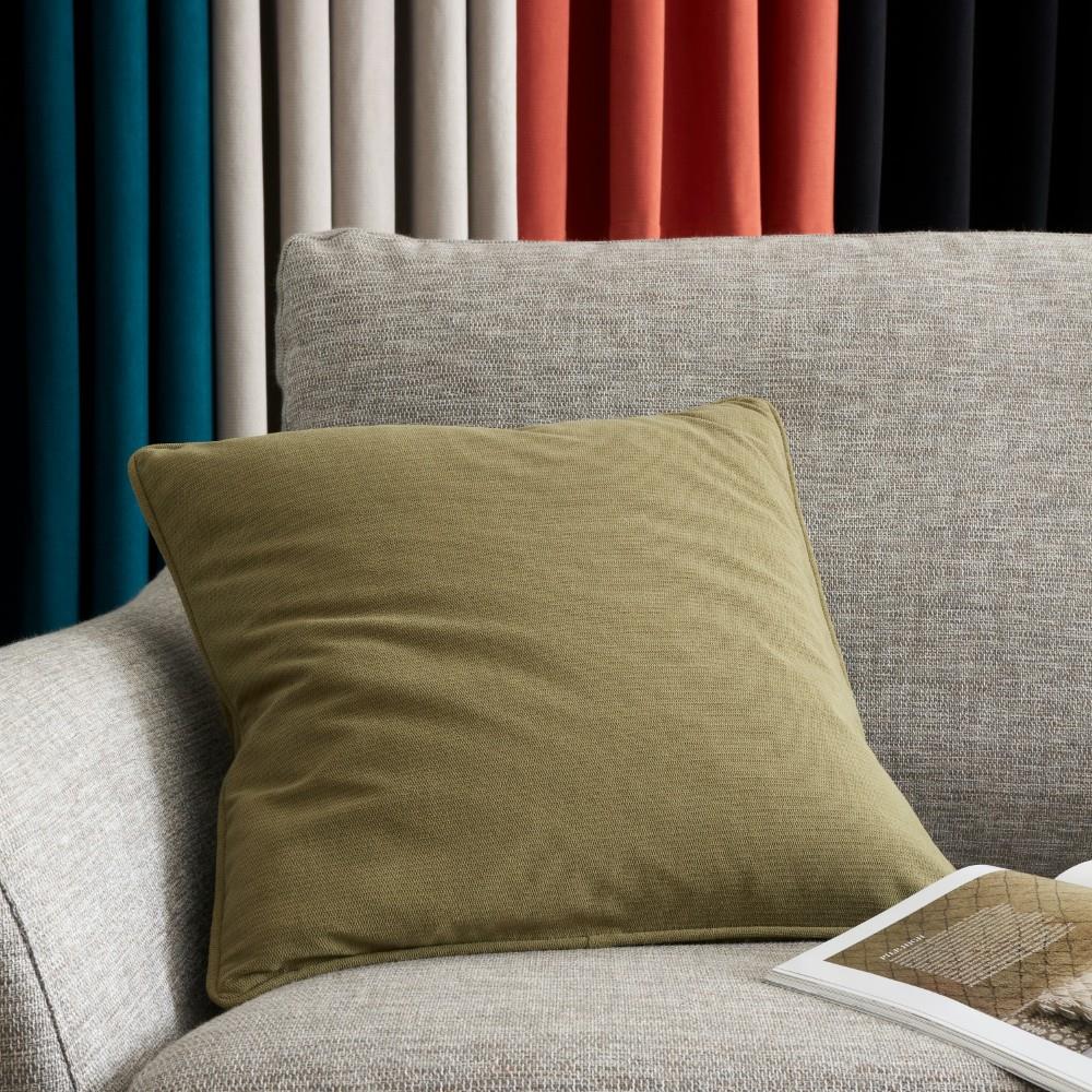 Catherine Lansfield Wilson Velvet Piped Edge Filled Cushion