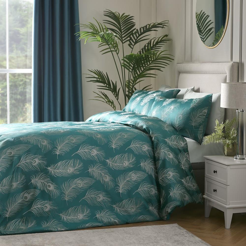 Laurence Llewelyn Bowen Dandy Feathers Woven Jacquard Duvet Cover Set