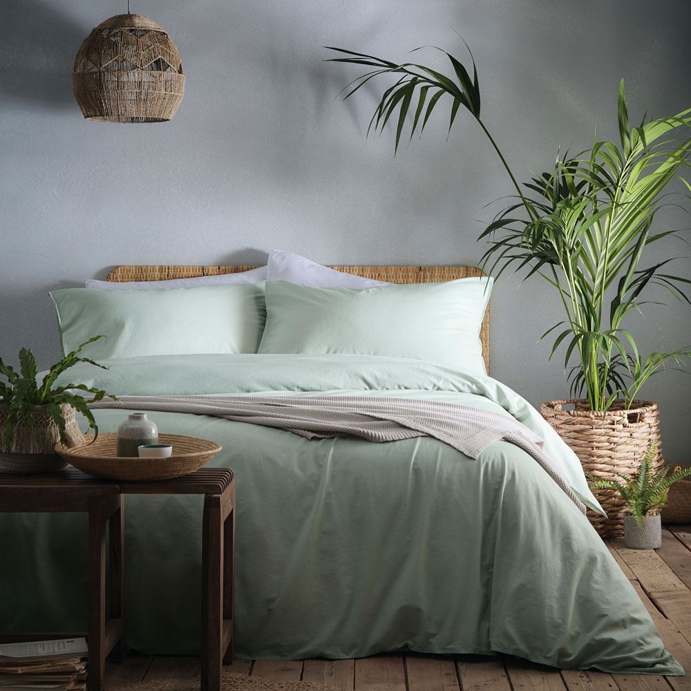 Appletree Cassia 180 Thread Count 100% Cotton Percale Duvet Cover Set