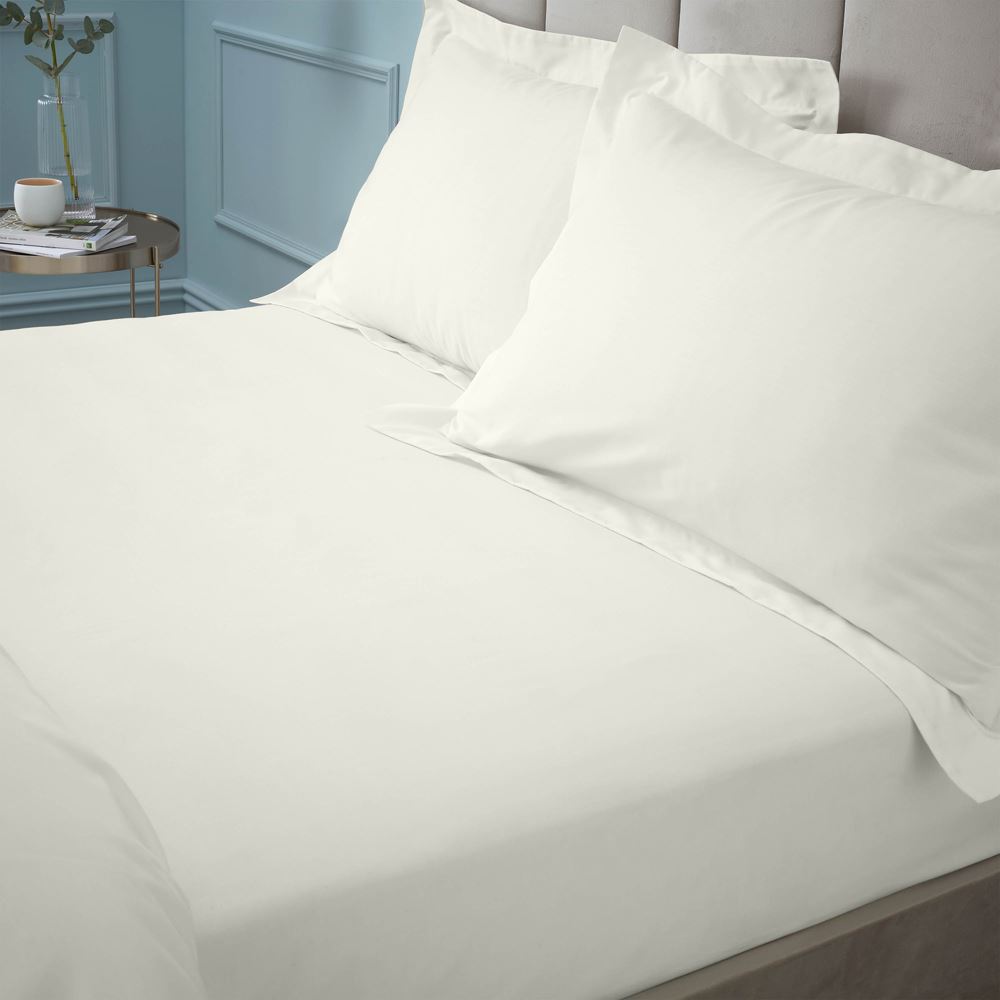 Bianca Plain Dye 100% Egyptian Cotton 180 Thread Count Fitted Sheet