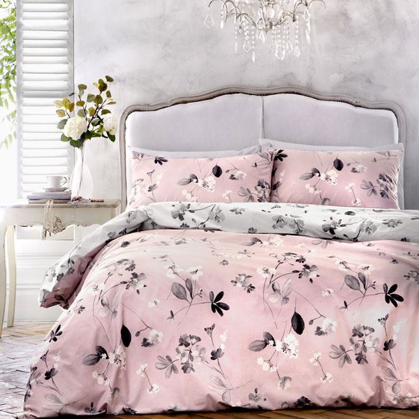 Dreams & Drapes Grace Floral Reversible Duvet Cover Set