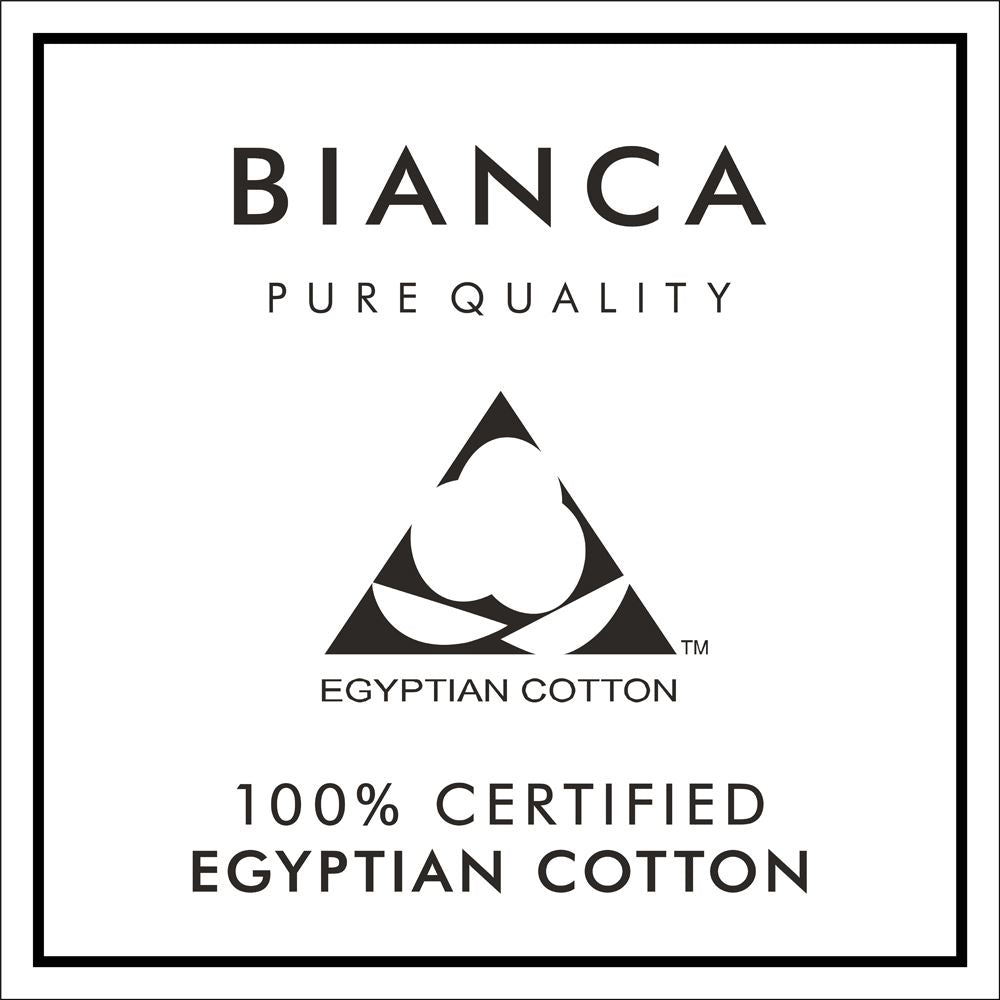 Bianca Plain Dye 100% Egyptian Cotton 180 Thread Count Duvet Cover and Pillowcase Set