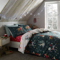 Catherine Lansfield Christmas Santa Paws Reversible Duvet Cover Set