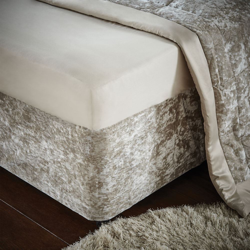Catherine Lansfield Crushed Velvet Divan Base Wrap