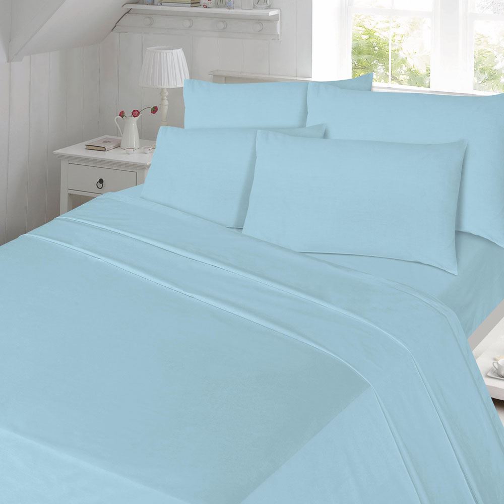 Night Zone Polycotton Percale 180 Thread Count Flat Sheet