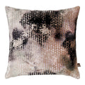Scatter Box Nisha Contemporary Cut Velvet Feather Filled Cushion, Mink/Charcoal, 43 x 43 Cm