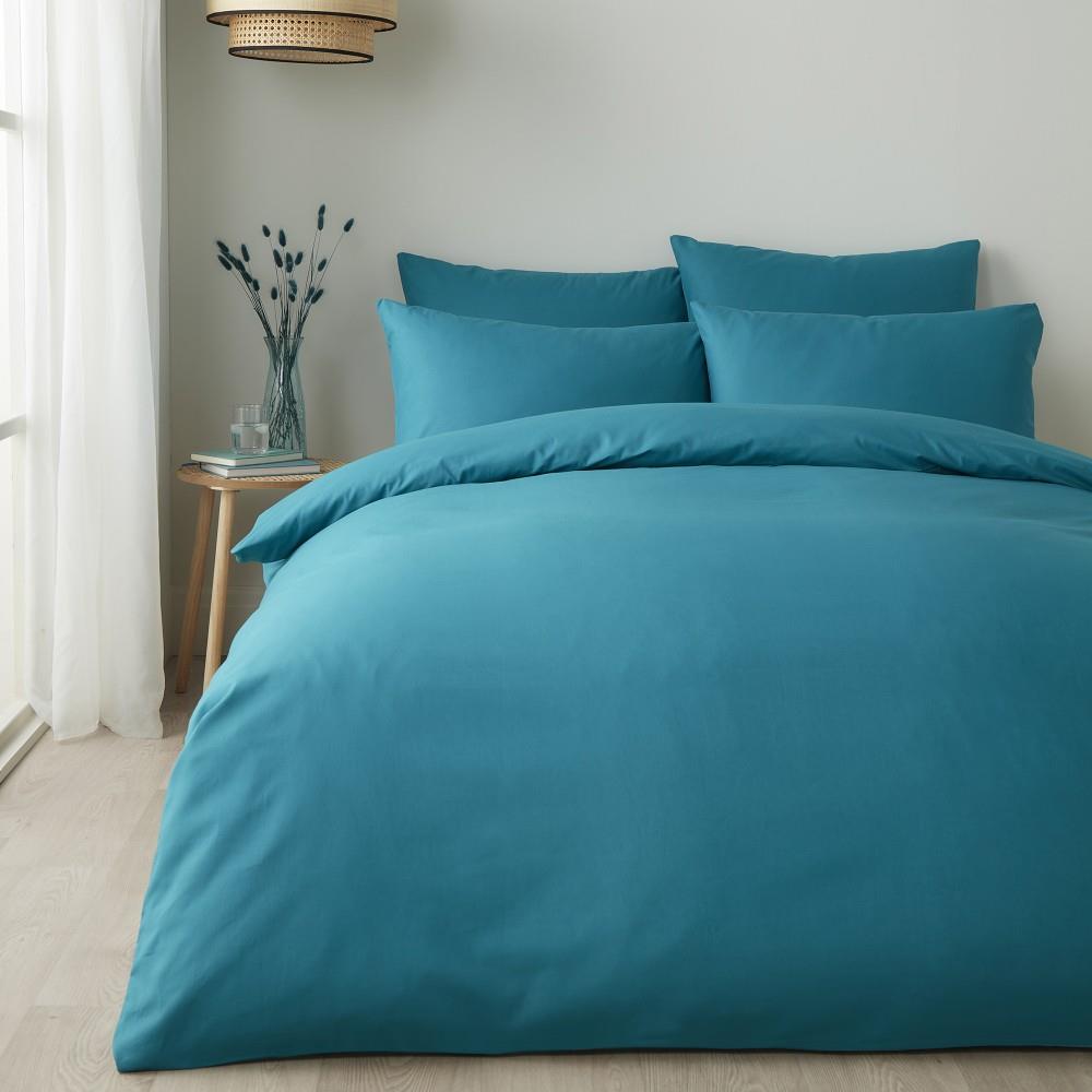 Appletree Style Pure Plain 100% Cotton Duvet Cover Set