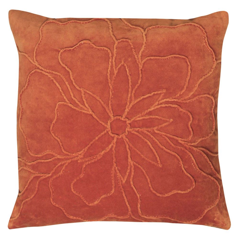 Furn Angeles Floral Pleat 100% Cotton Cushion Cover