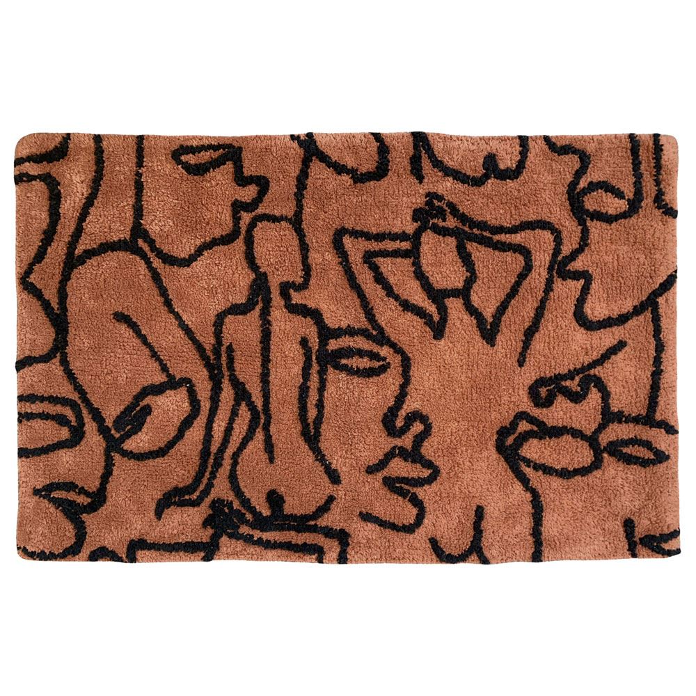 Furn Everybody Abstract 100% Cotton Bath Mat