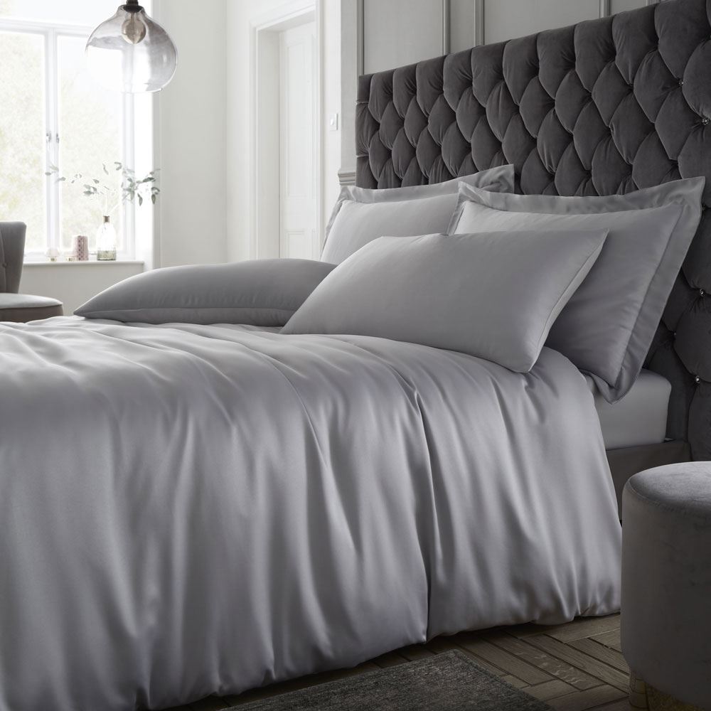 Catherine Lansfield Silky Soft Satin Duvet Cover Set