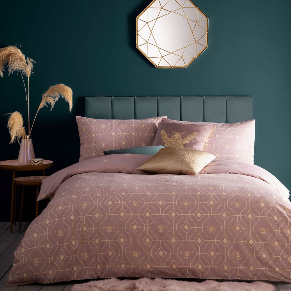 Furn Bee Deco Print Reversible Duvet Cover Set
