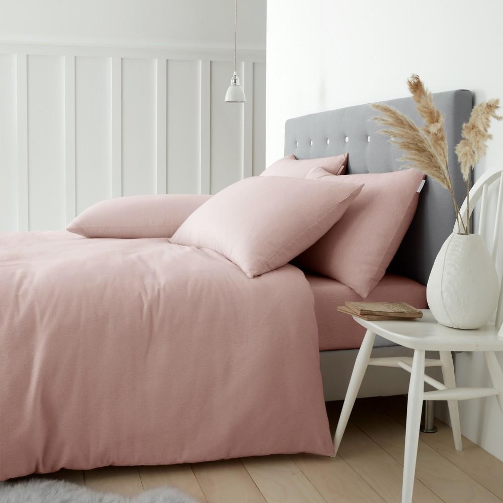 Catherine Lansfield 100% Brushed Cotton Duvet Cover Set