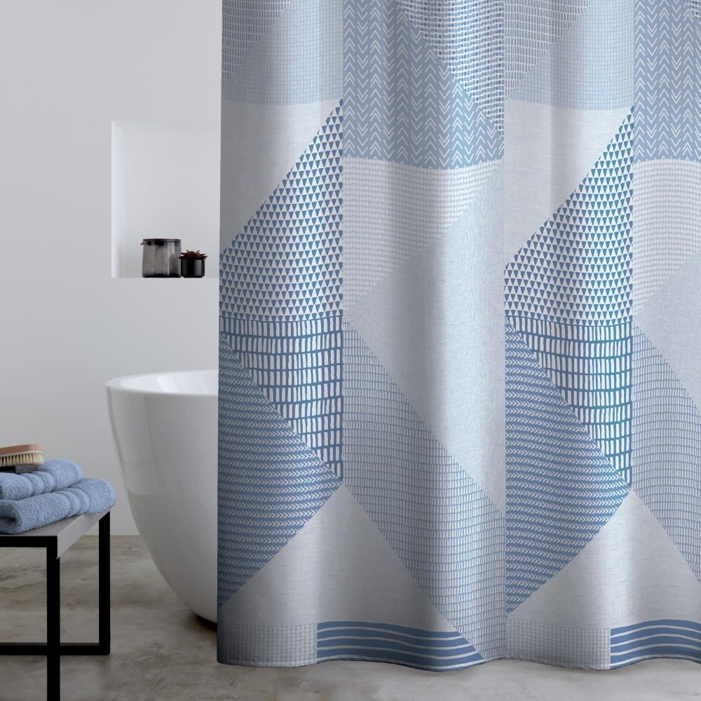 Catherine Lansfield Larsson Geo 180x180cm Shower Curtain