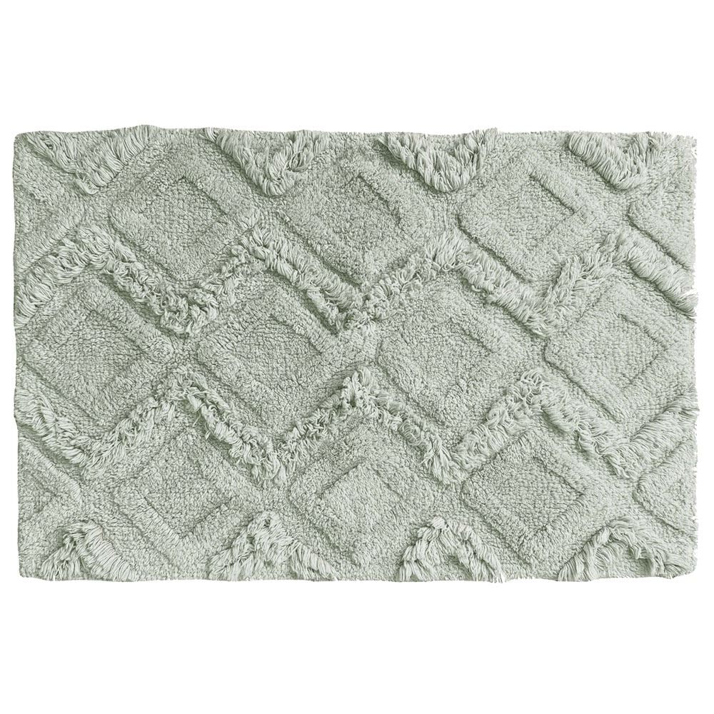 The Linen Yard Diamond Tufted 100% Cotton Bath Mat