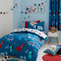 Catherine Lansfield Kids Woofing Dogs Reversible Easy Care Duvet Cover Set