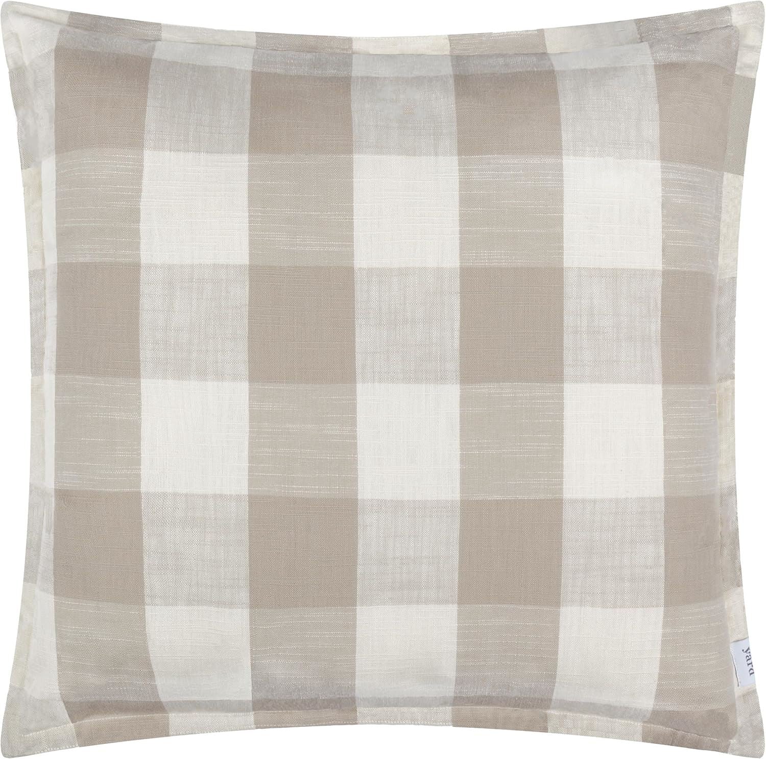 Yard Chesil Check Woven Water Resistant Outdoor Oxford Border Cushion Cover