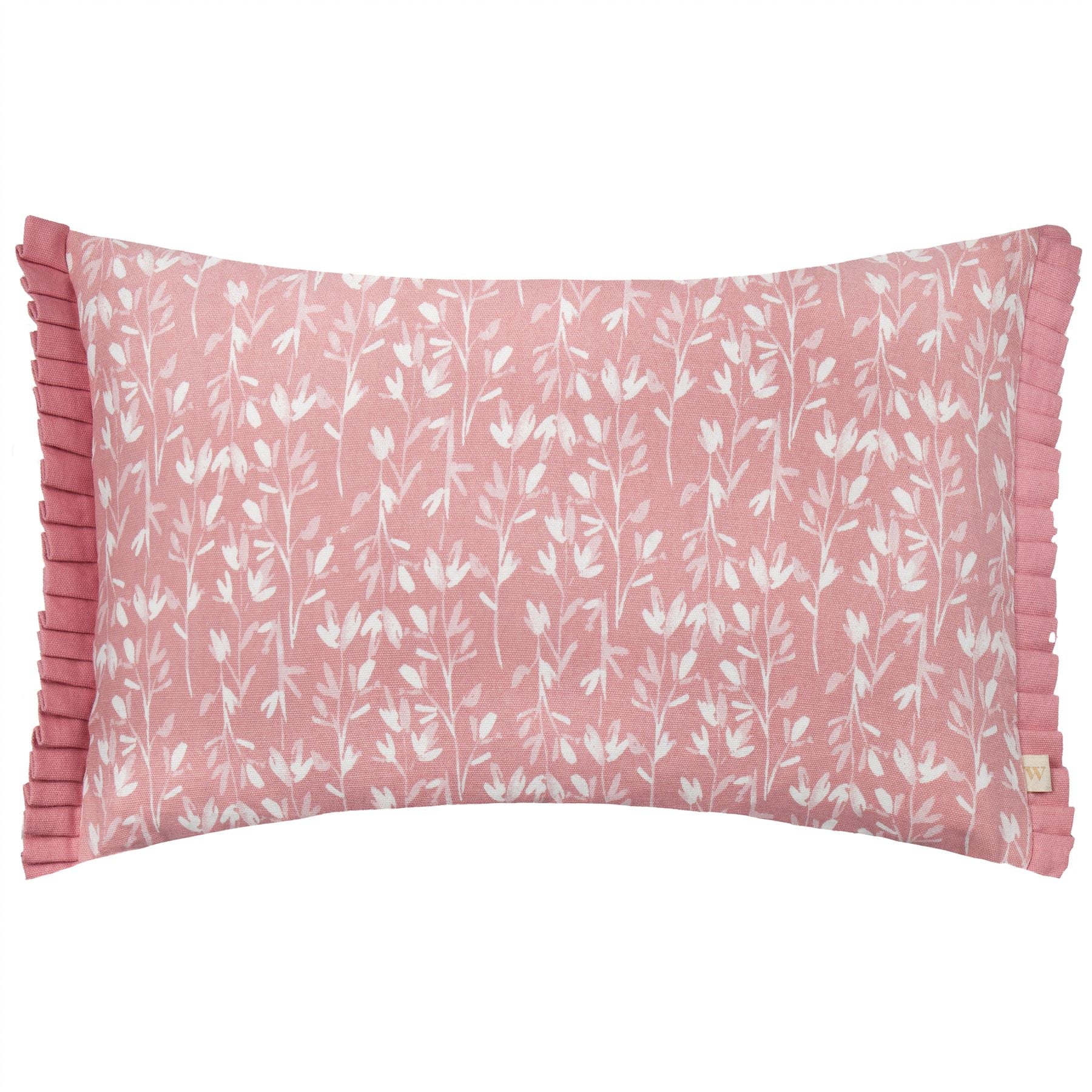 Wylder Belle Floral 100% Cotton Pleated Edge Cushion Cover