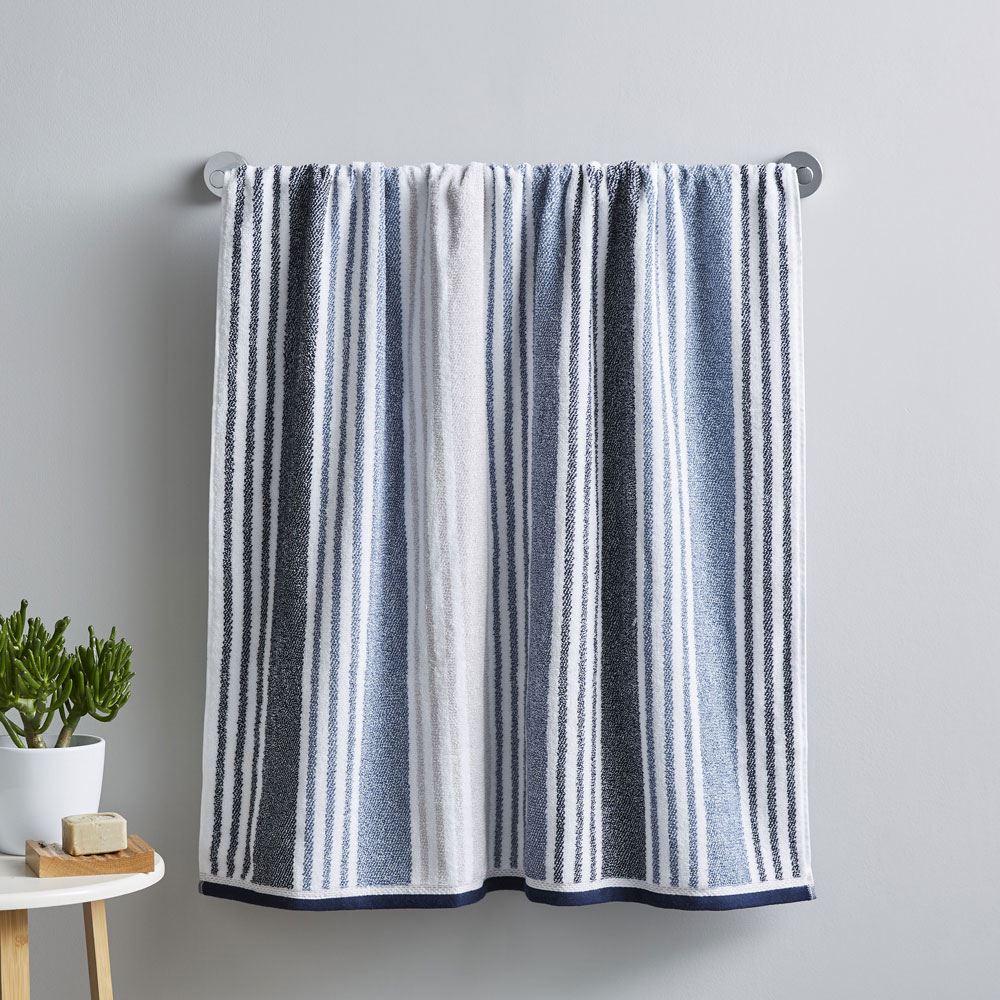 Catherine Lansfield Kelso Stripe Soft & Absorbent 100% Cotton 450gsm Hand Towel