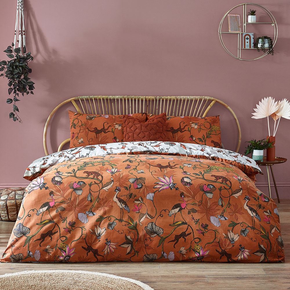 Furn Wildlings Jungle Print Reversible Duvet Cover Set