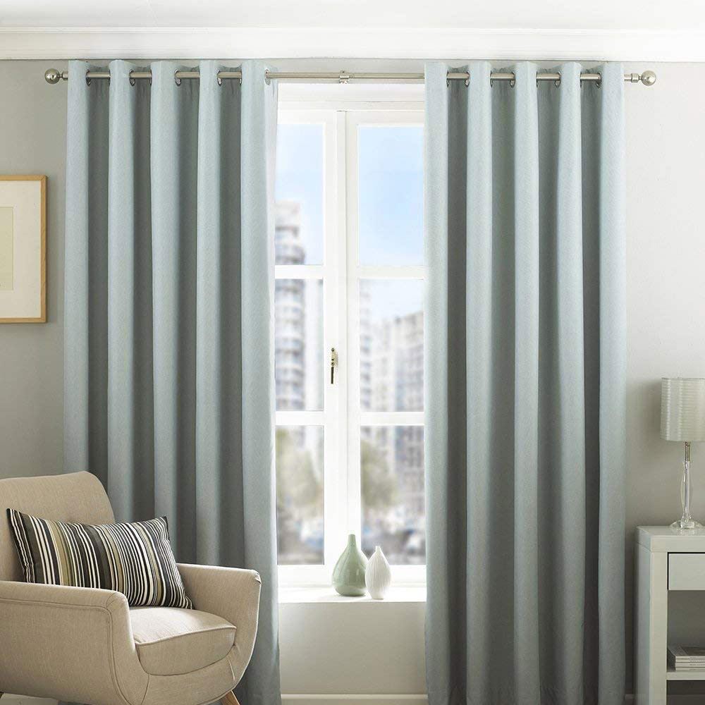 Riva Home Eclipse Plain Thermal Blackout Eyelet Lined Curtains