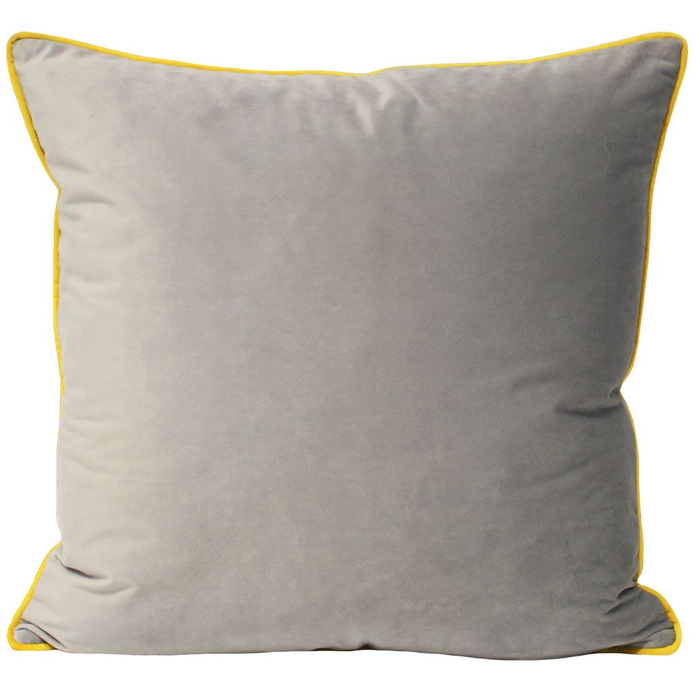 Riva Paoletti Meridian Faux Velvet Piped Cushion Cover