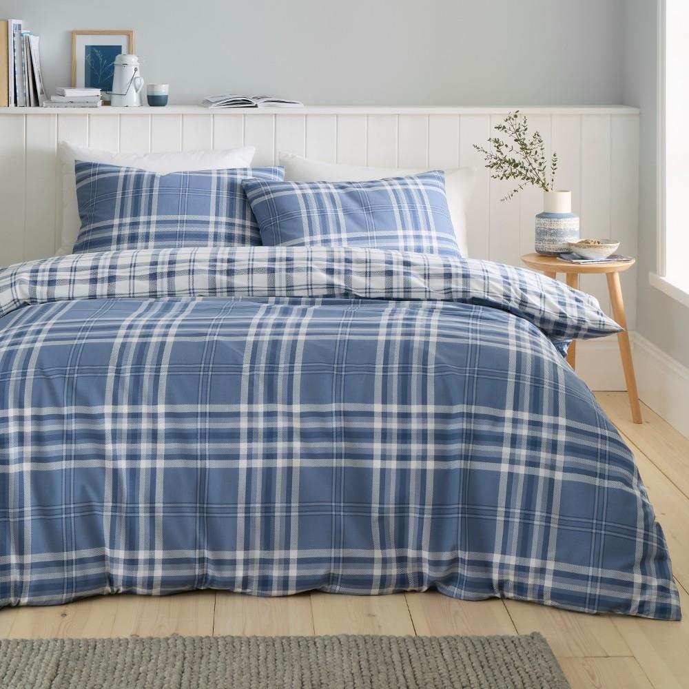Catherine Lansfield Kelso Reversible Tartan Check Duvet Cover Set