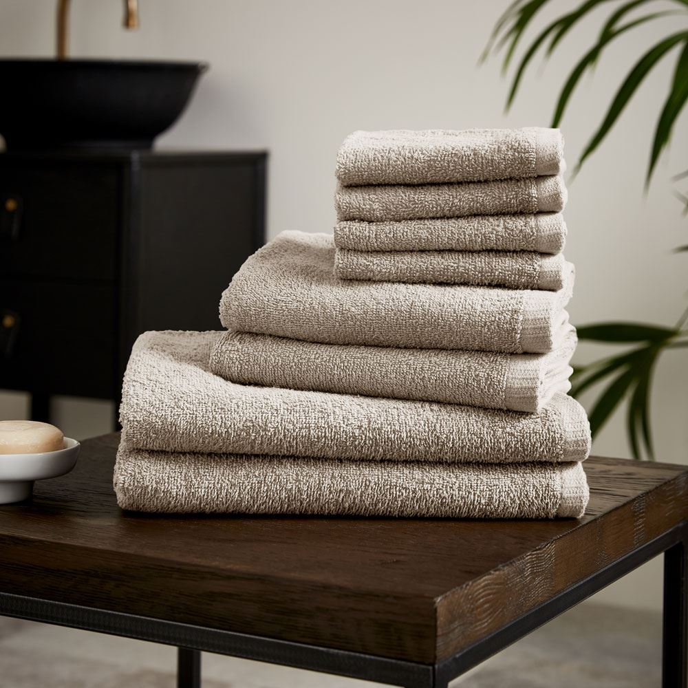 Catherine Lansfield Quick Dry 100% Cotton 8 Piece Towel Bale