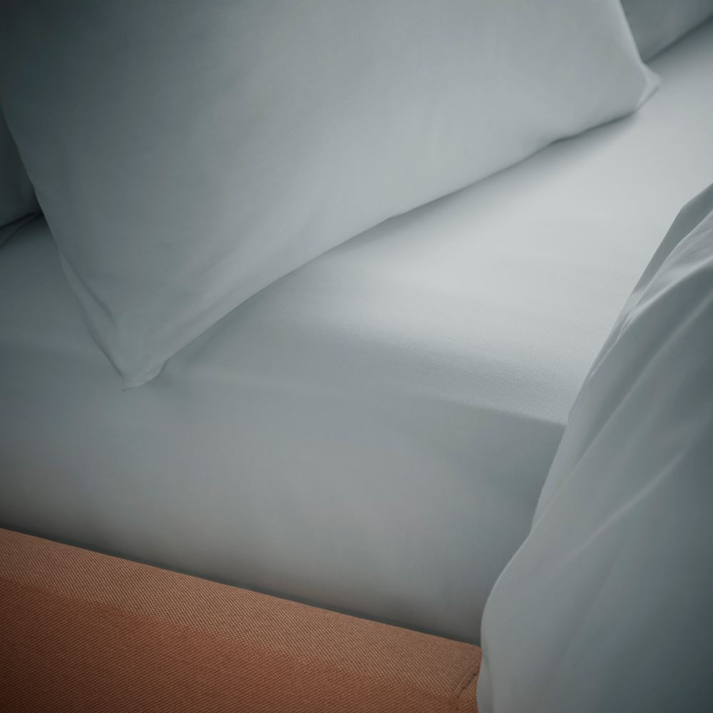 Bianca Tencel Plain Dye Cotton Rich Percale 200 Thread Count Fitted Sheet