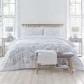 Drift Home Textured Leaf Print Eco-Friendly Duvet Cover Set