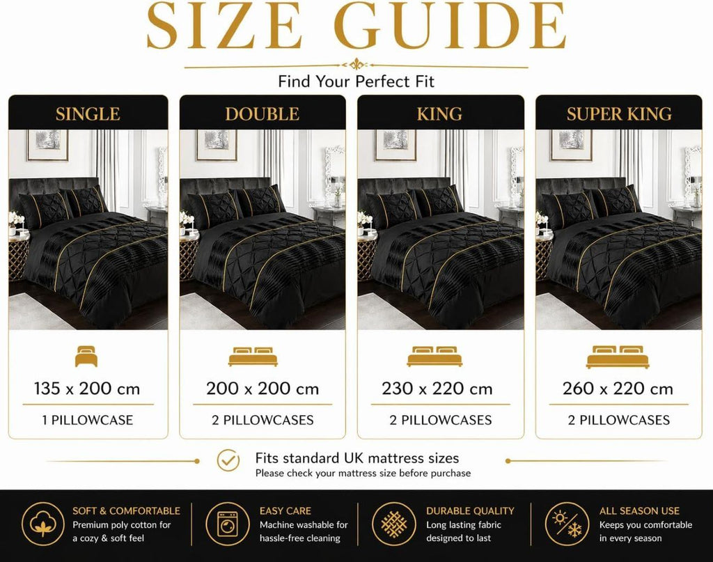 Night Zone Elegant Eleanor Duvet Cover Set
