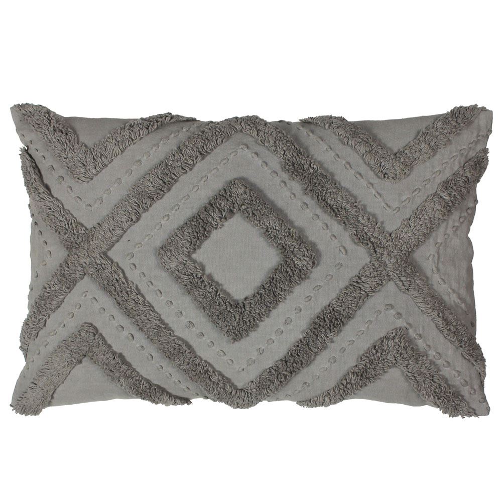 Furn Orson Geometric Tufted 100% Cotton Cushion Cover