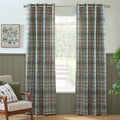 Catherine Lansfield Cullen Thermal Check Brushed 100% Cotton Eyelet Lined Curtains