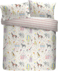 Bedlam Circus Time Easy Care Reversible Duvet Cover Set
