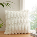 Bianca So Soft Carved Faux Fur Feather Filled Cushion
