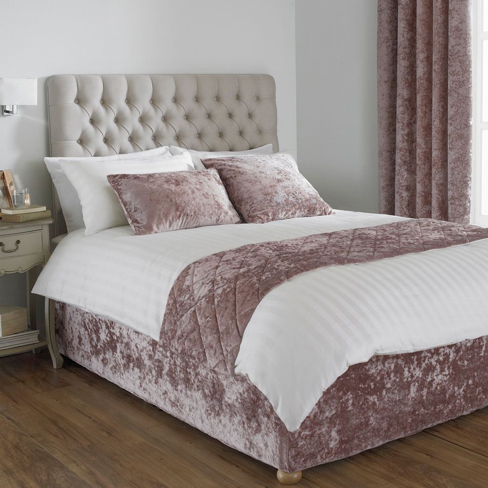 Paoletti Verona Crushed Velvet Bed Runner, 50 x 200 Cm