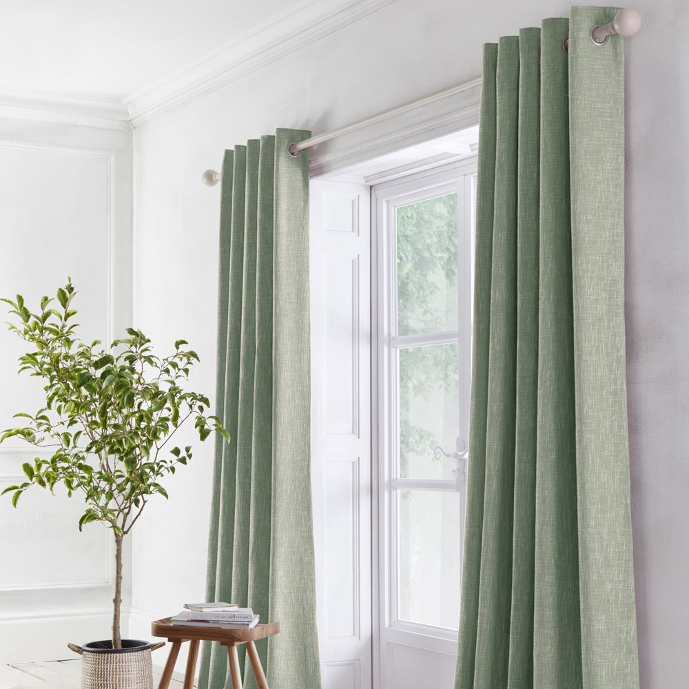 Appletree Loft Boucle Textured Weave Jacquard Eyelet Lined Curtains