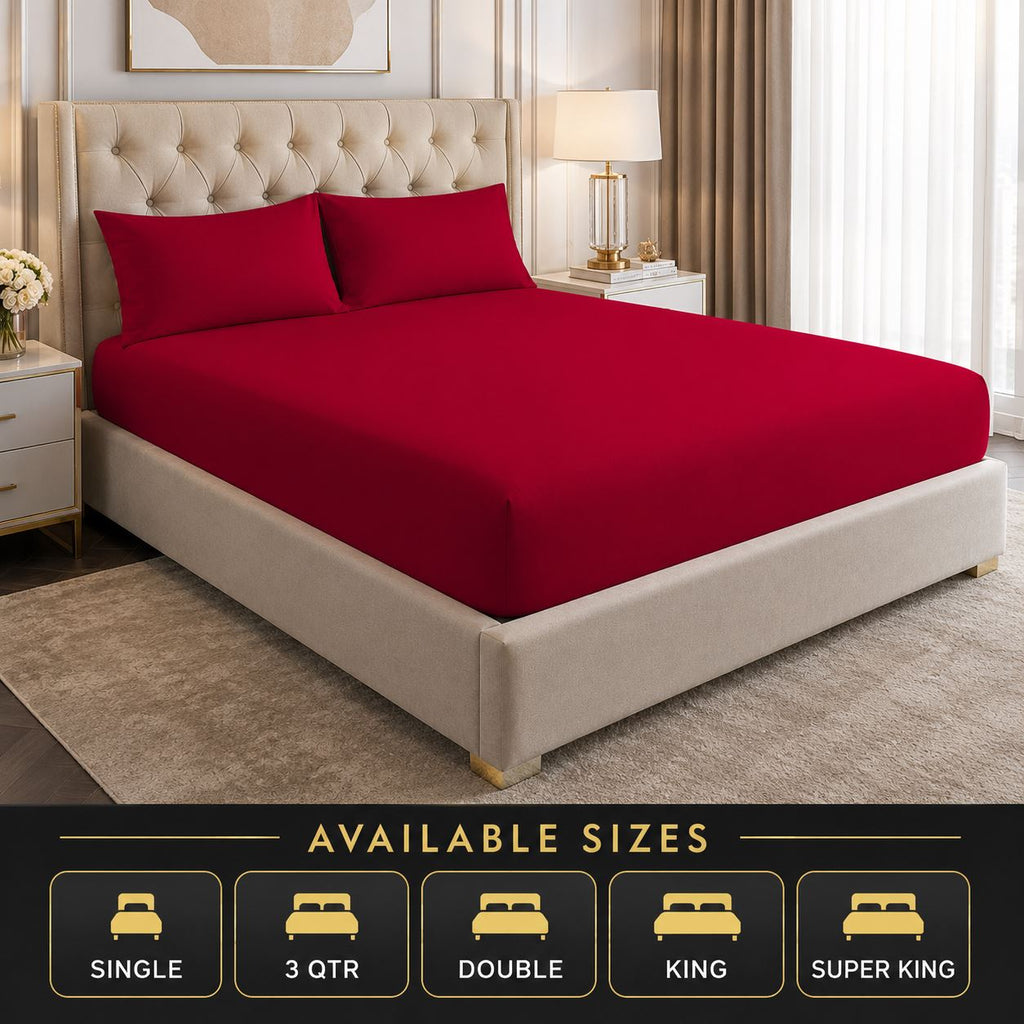 Night Zone Easy-care extra deep fitted sheets