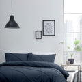 Serene Dart Pleated Rhombus Easy Care Duvet Cover Set