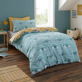 Bedlam Cool Cars Print 100% Cotton Reversible Duvet Cover Set