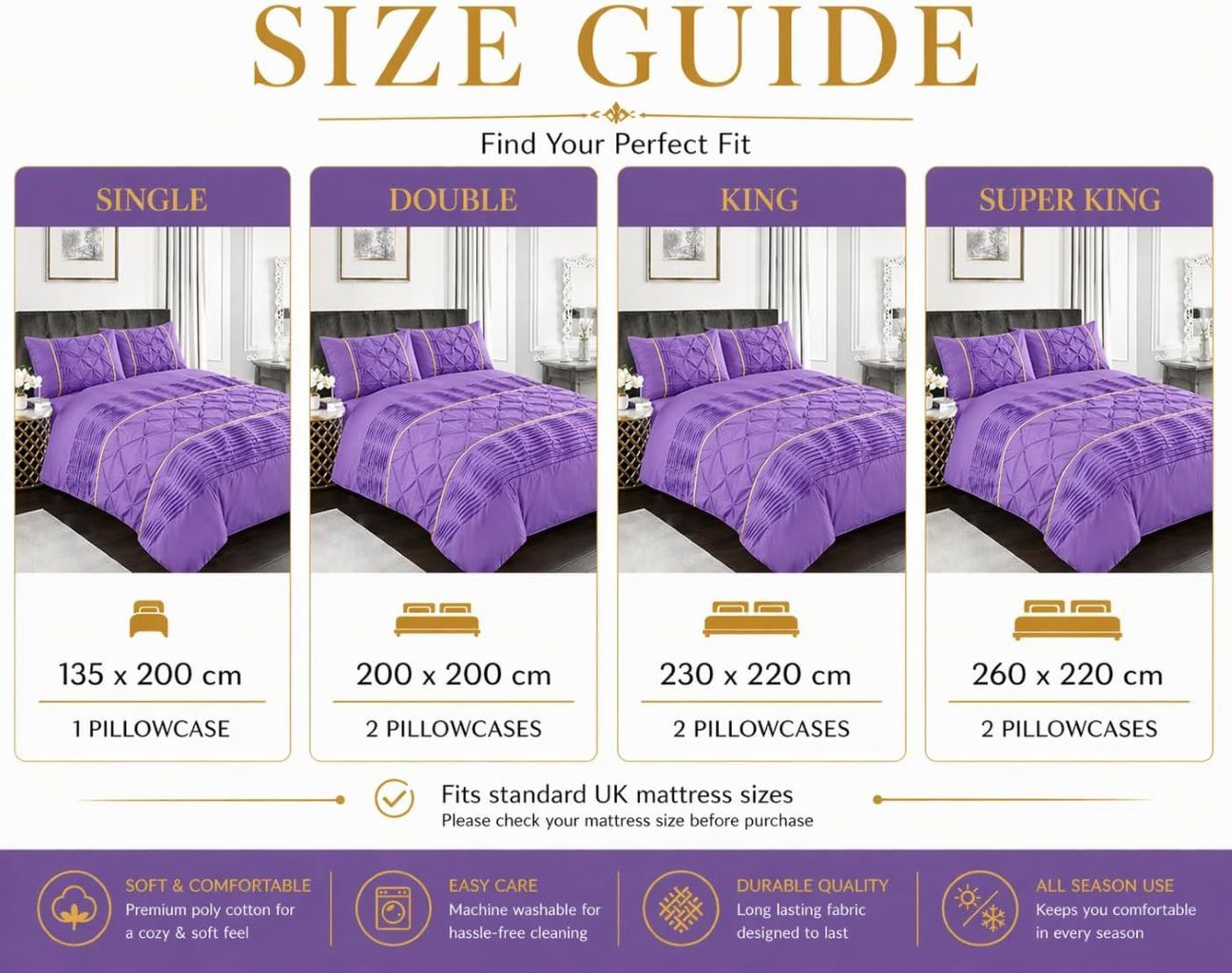 Night Zone Elegant Eleanor Duvet Cover Set