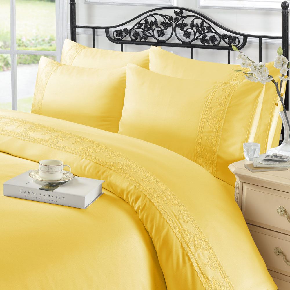 Night Zone Charlotte Lace Duvet Cover Set